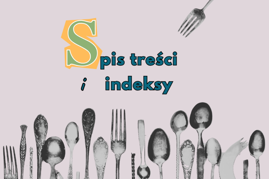 spis treści i indeksy