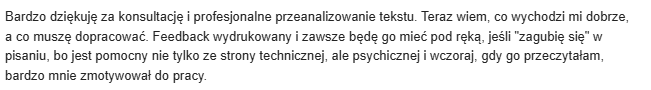 w cudzych słowach - indywidualne konsultacje pisarskie